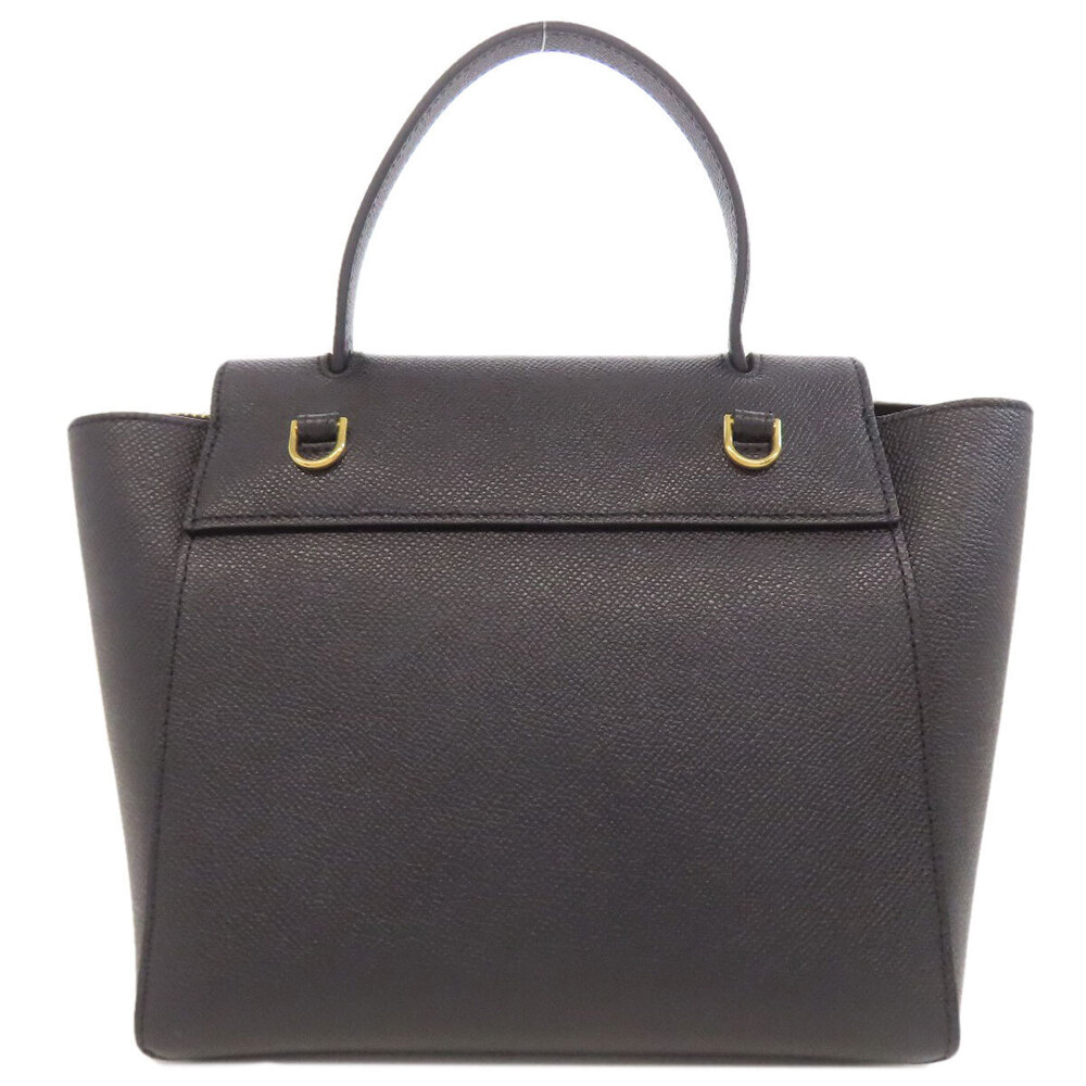 Celine Calfskin Handbag Bag Belt Black